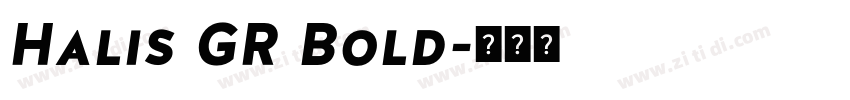 Halis GR Bold字体转换
